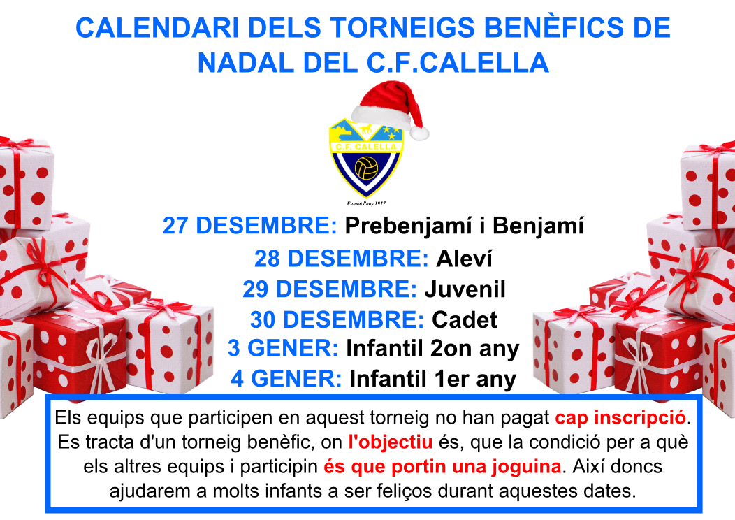 Torneig benèfic de Nadal del C.F.Calella